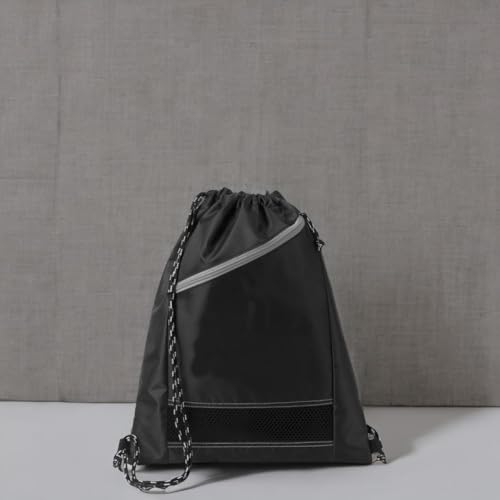 Large Capacity Drawstring Gym Bag with Zipper - 1 Pack