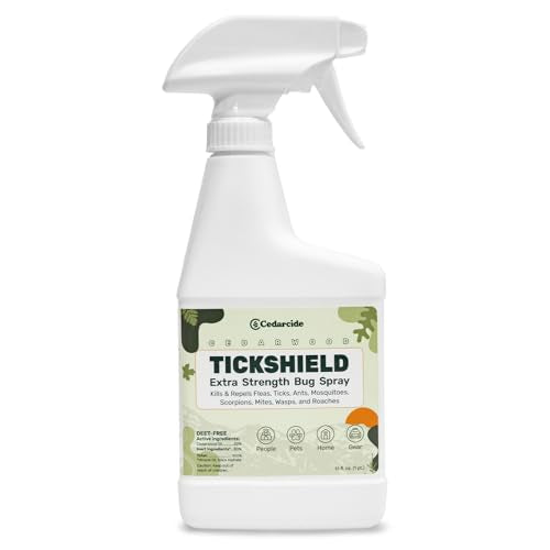 Cedarcide Tickshield Extra Strength Bug Spray for People & Gear 16 Fl Oz