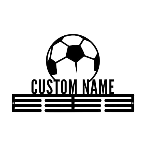 Custom Metal Soccer Medal Hanger Rack with LED Light - Soccer-03
