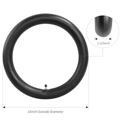 Heavy-Duty 14x2.125 Inner Tubes for Electric Scooters & E-Bikes - 2 Pack