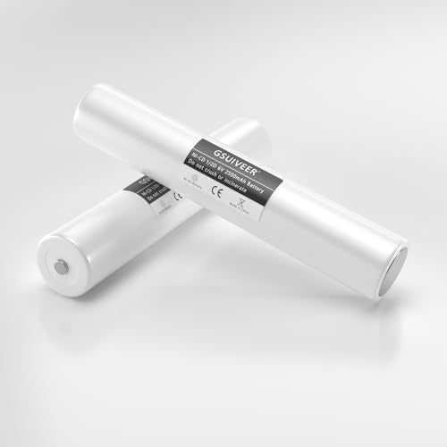 GSUIVEER 1 Pack Ni-CD 6V 2500mAh Rechargeable Battery for Streamlight Maglite Flashlights