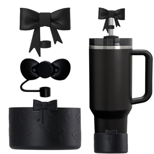 Silicone Straw Cover Topper and Bottle Boot for Tumbler - 10mm - 3Pcs