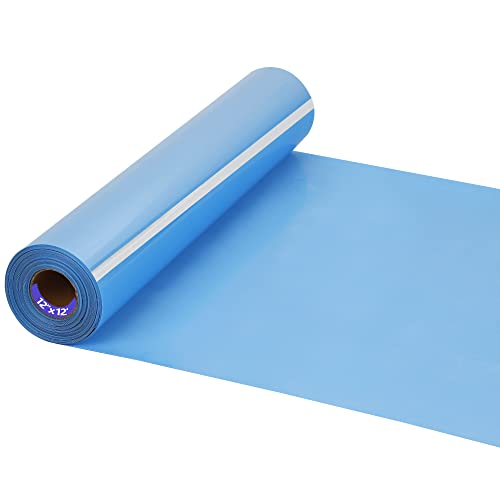 Heat Transfer Vinyl Roll 12x12ft - Sky Blue HTV for T-Shirts