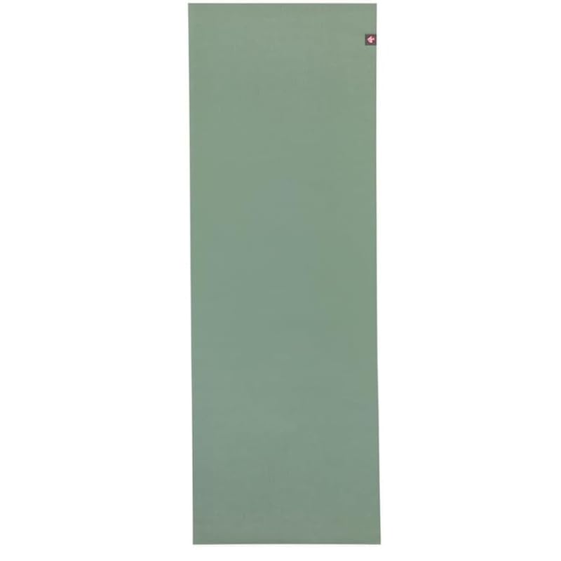 eKO SuperLite Yoga Mat - 1.5mm Natural Rubber, Foldable & Travel Friendly - Leaf Green, 71" x 24"