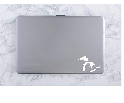 Vinyl Decal - Great Lakes Design for Car Windows, Laptops & More - 4.5 x 3.2 Inch