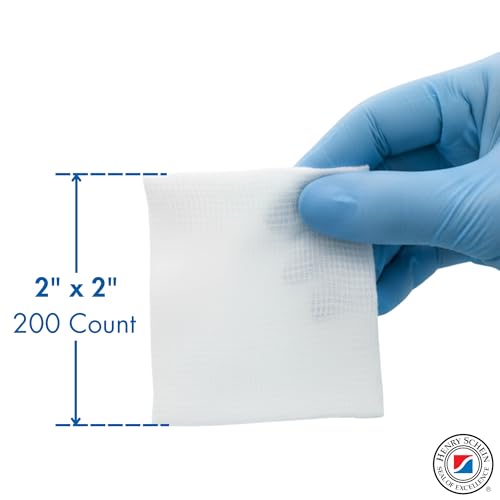 Non-Woven Sponges 2" x 2" - 4-Ply, Low-Lint, 200 Ct - Pack of 1