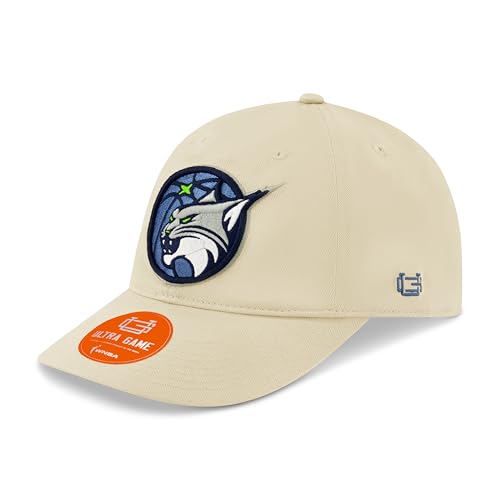 Minnesota Lynx Women's WNBA Official Baseball Cap Hat - HD Embroidery, One Size, Sand