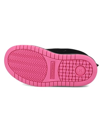 DC Kids Court Graffik Skate Shoe - 1 Little Kid Black/Pink