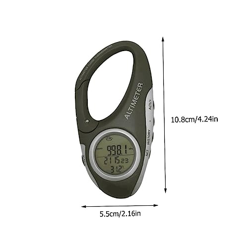 Portable Handheld Altimeter Barometer Thermometer with Carabiner