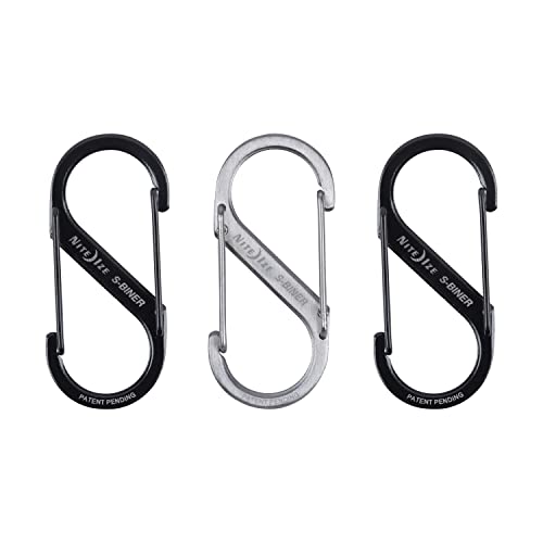 Dual Gated Stainless Steel Carabiner S-Biner #2 - 3 Pack