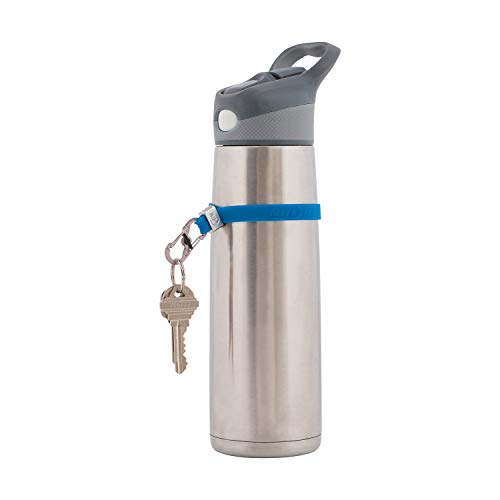 Cinch-A-Lot Stretch Key Strap - Adjustable Silicone - Blue