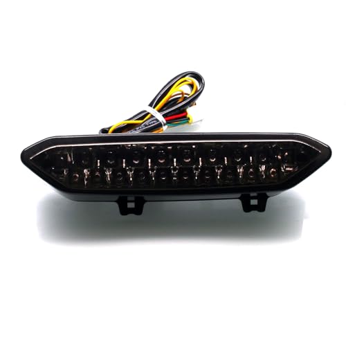 MZS YZF R1 WR250R WR250X Tail Light with Integrated LED Turn Signals Smoke Lens