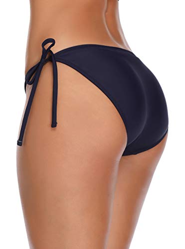 Women's Black Tie Side Bikini Bottom - Small Lanmiya Tankini Swimsuit Briefs