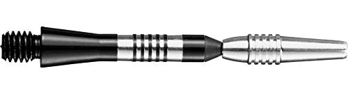 Aluminum Dart Shafts with Rotating Top - InBetween Size, Black