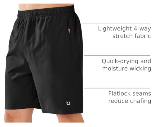 Men's Athletic Running Shorts | Quick Dry, Lightweight, Adjustable Waist, UPF 50+