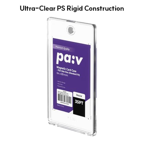 Ultra-Clear Magnetic Card Holder for PSA Trading Cards (5 Pack)