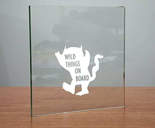Wild Things on Board Vinyl Sticker Decal - 5.5 Inch