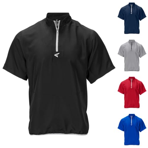 Easton Alpha Short Sleeve Cage Jacket - Adult XX-Large Black