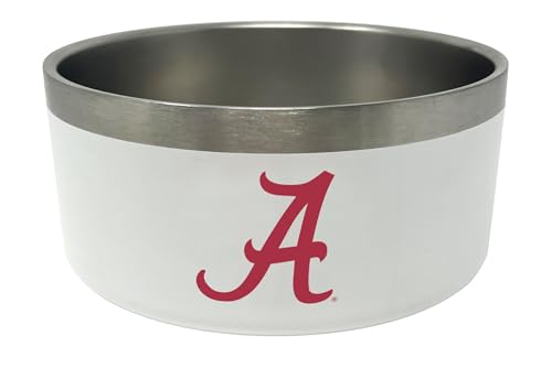 32oz Stainless Steel Dog Food & Water Bowl - Alabama Crimson Tide