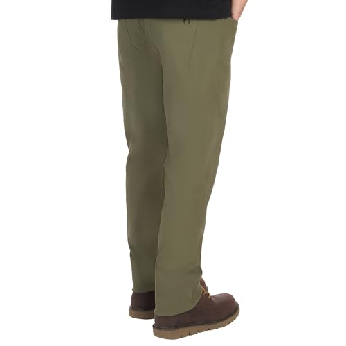 The American Outdoorsman Men's 5-Pocket Stretch Nylon Travel Pants, 36W x 30L, Grape Leaf