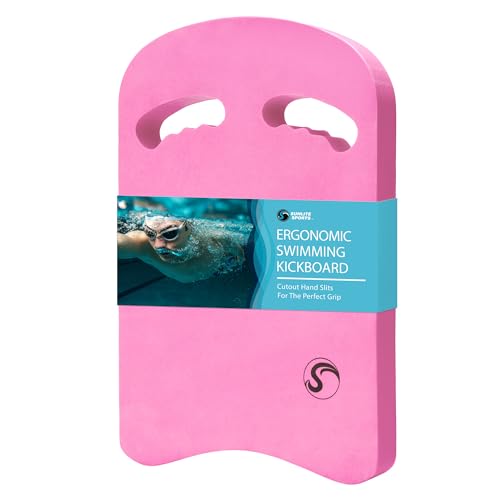 Ergo Pink Sunlite Sports Swimming Kickboard - One Size, Training Aid for Kids & Adults