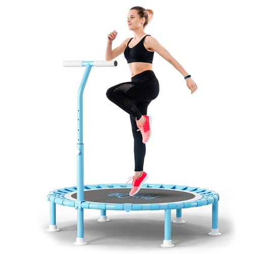 40" Mini Trampoline with Adjustable Handle - 330lbs Capacity