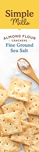 Simple Mills Almond Flour Crackers - Fine Ground Sea Salt, 4.25 Oz
