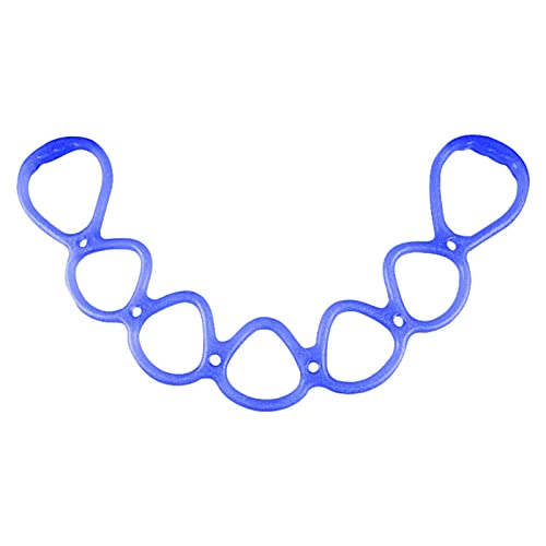 Loyanger 7- Ring Stretch Resistance Band – Blue, Full-Body Yoga & Rehab Strap