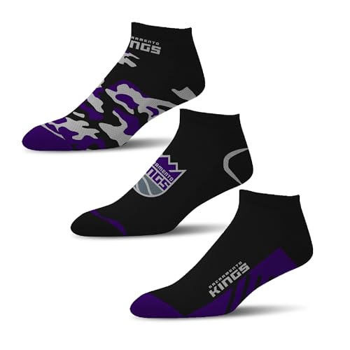 NBA Camo Boom Ankle Socks 3-Pack - Sacramento Kings