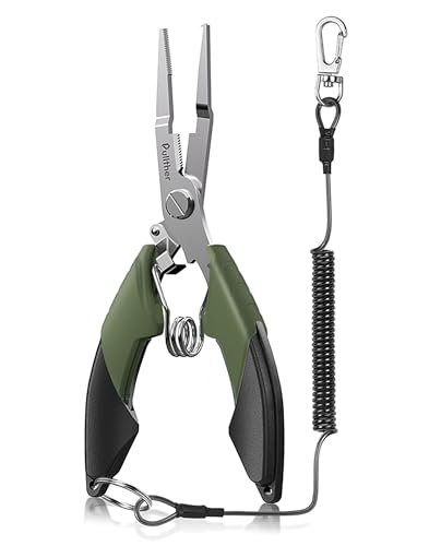 Stainless Steel Fishing Split Ring Pliers - 6.5 Inch Multi-Tool