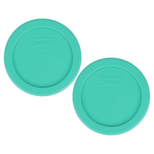 1-Cup Green Food Storage Lids - 2-Pack Replacement for Pyrex 7202