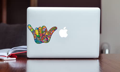 Hang Loose Shaka Sticker Decal - 5.5 x 3.6 Inches