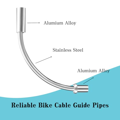 Bike Brake Noodle Cable Guide Set with Rubber Boots - 90° & 110°