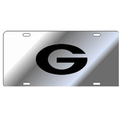 Georgia Bulldogs Silver Laser Cut Car Tag - UGA G License Plate