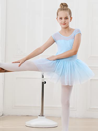 Stelle Girl Ballet Leotard with Tutu Skirt - 4-5T Blue Dance Costume
