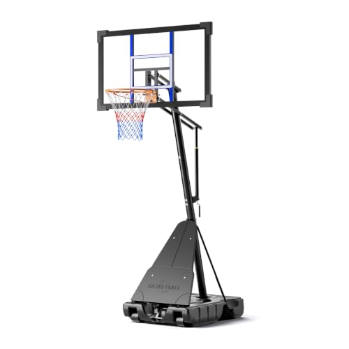 Adjustable Basketball Hoop 10FT with 44 Inch Backboard - Blue