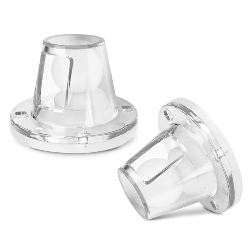 Boat Self-Bailing Drain Valve 3/4-1.5 Inch Fit Marine Scuppers 2 Pack