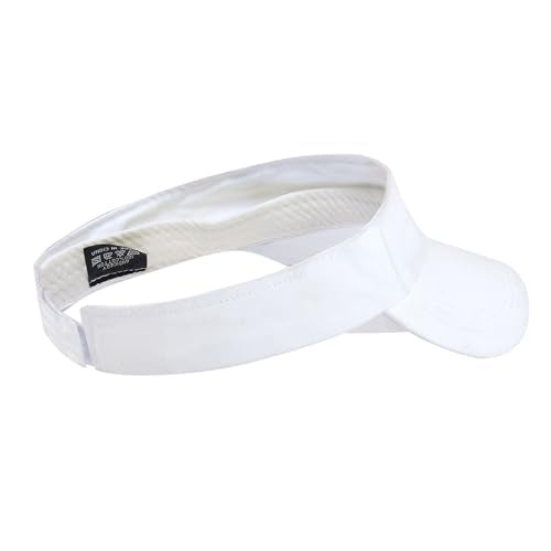 Sports Sun Visor Hat for Outdoor Activities - 6 3/8 White