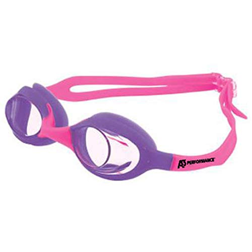 A3 Flex Youth Swim Goggles Purple/Pink - Leak-Free Kids Swimming Goggles with Easy Adjust Straps