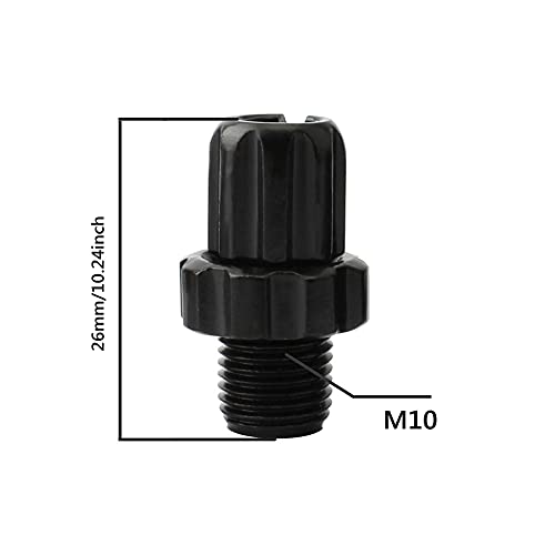 Aluminum Brake Lever Adjustment Screws - Black, 4 Pcs