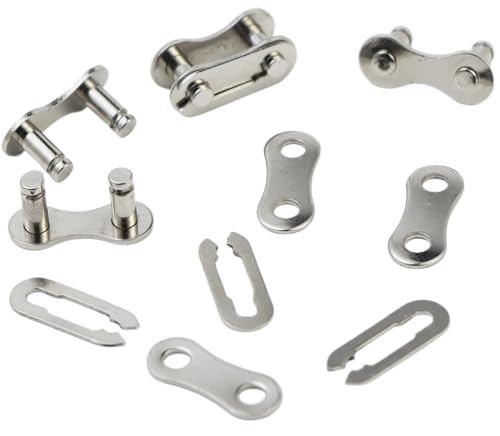 4 Pair Bicycle Missing Link - Stainless Steel Chain Connector for 1 Speed