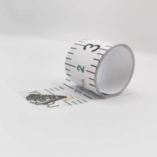 60" Waterproof Self-Adhesive Fish Measuring Ruler - Clear, 3 Pack