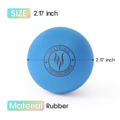 High Bounce Rubber Racquetballs - 3 Pack in Blue, Red, Orange