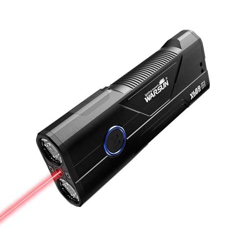 WARSUN X608S Rechargeable Flashlight 2600 Lumens, Super Bright LED Work Light with Magnetic Base, Pocket Clip, and Lanyard, Long-Lasting High Lumen Flashlight for Camping, Emergency, Home Use