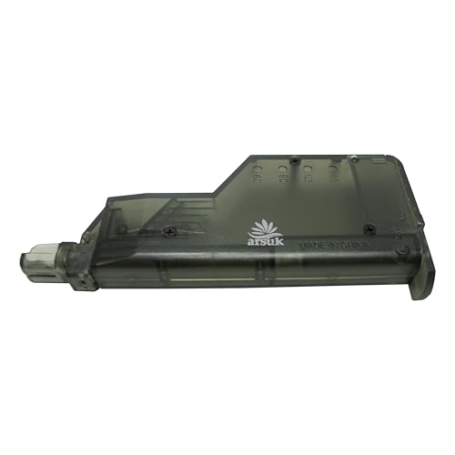 6mm Airsoft Speed Loader with Adapter - 155 Rounds - Black