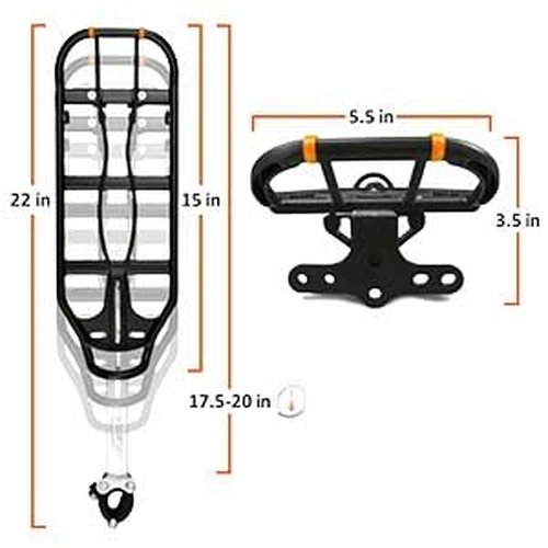 Ibera PakRak Bicycle Seat Post Commuter Rack and Quick-Release Bag