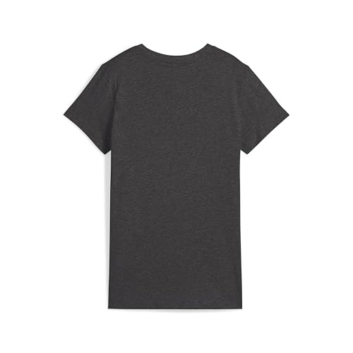 PUMA Women's Essentials Logo Heather Crew Neck Casual T-Shirt - Purple, X-Large / Bridal Rose SS25