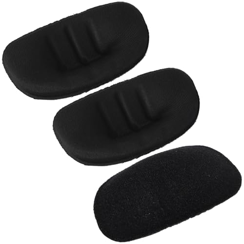 Softball Fielder's Facemask Chin Cup Replacement - 3 Pack, Black