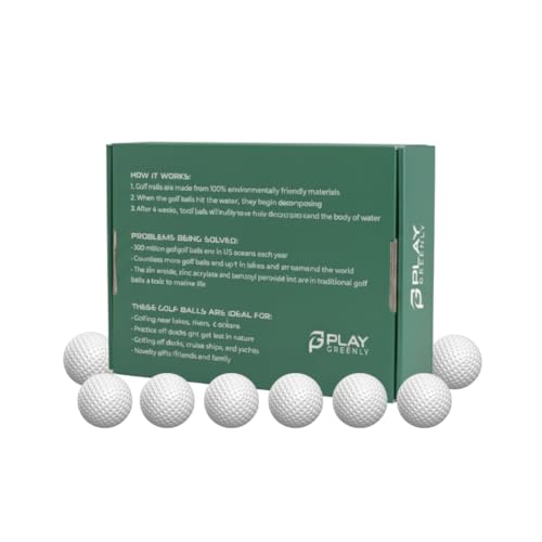 Biodegradable Water-Soluble Golf Balls Eco-Friendly Practice & Lakeside Play