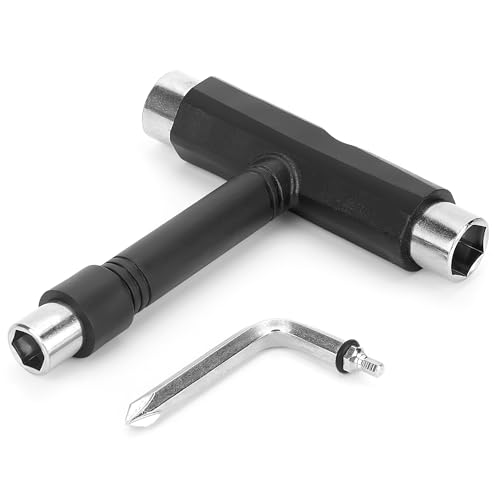 All-in-One Skateboard T-Tool with Integrated Screwdriver - Portable Wrench
